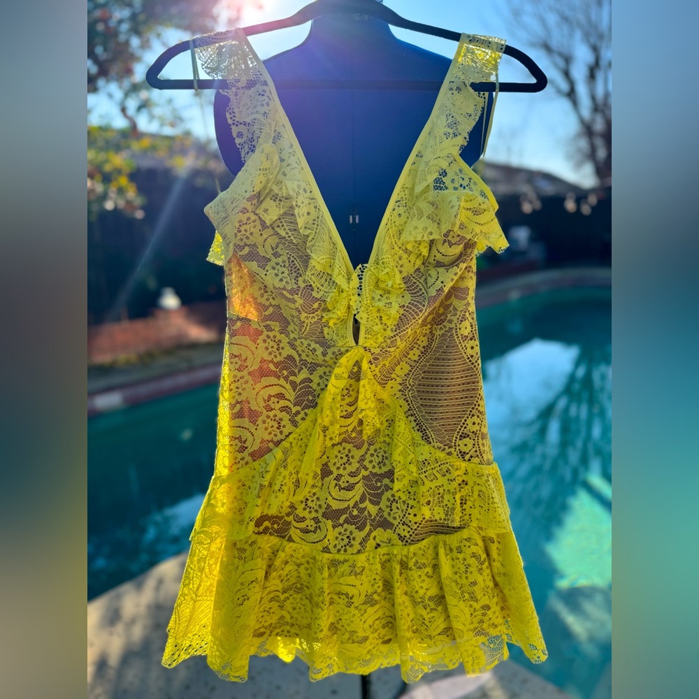 For Love and Lemons Lace NWT Mini Dress Size L